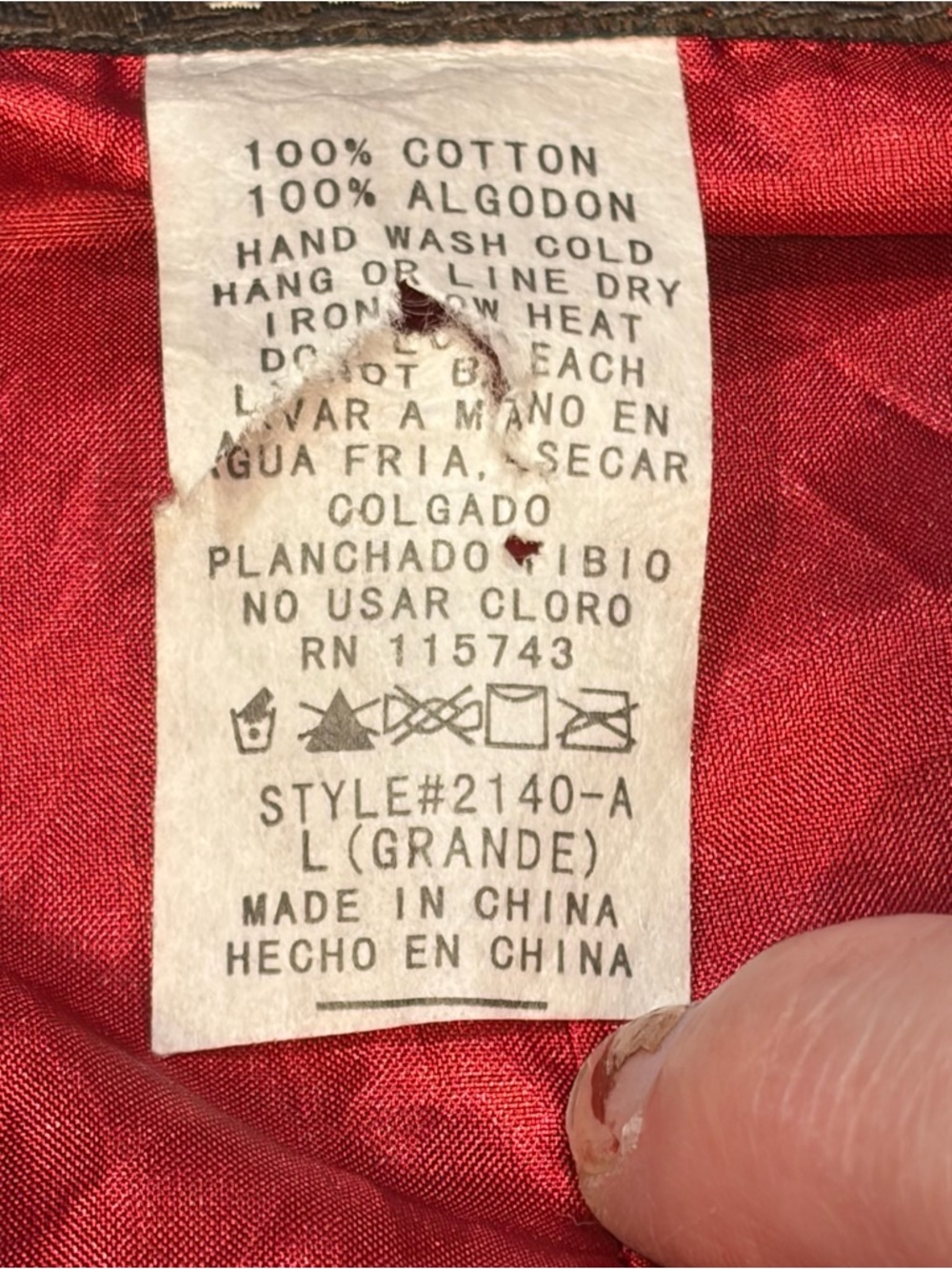 Feline Red Gold Plaid Cropped Full Zip Jacket Detachable Hood Junior Size Large - Picture 11 of 16
